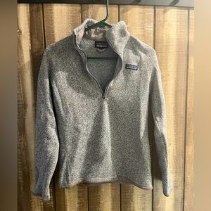 Grey Patagonia Half Zip Sweatshirt